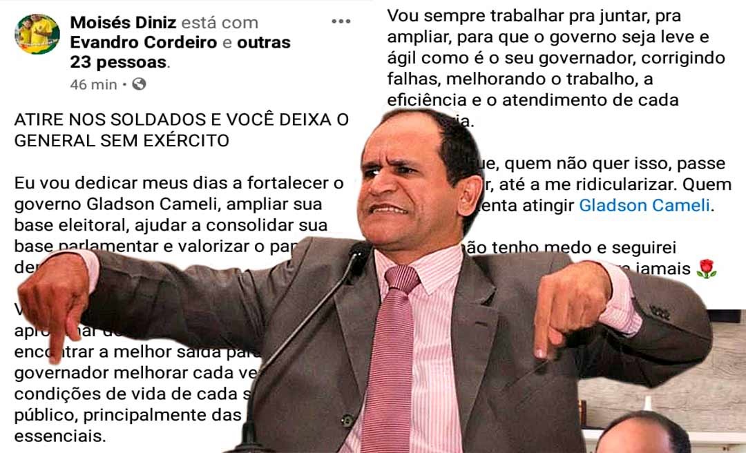 Após ser ameaçado de demissão por Rocha, Moisés Diniz dispara: “eu não tenho medo”